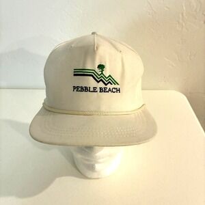 Vtg Pebble Beach Rope Hat Cap Strapback Cali-Fame USA Made Golf Preppy RARE